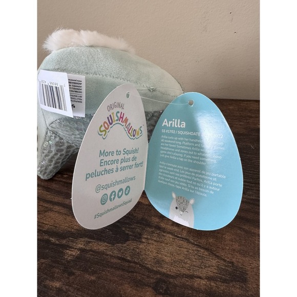 Original Squishmallows Arilla The Armadillo 5" Plush Toy 2024 New w/ Tag - Picture 4 of 5